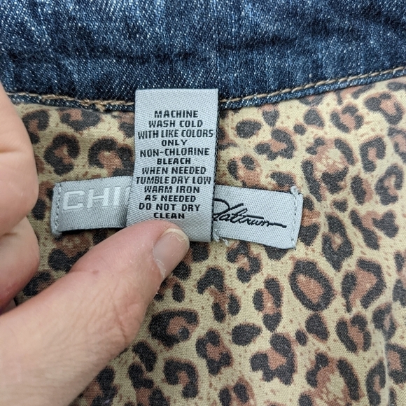 Chico's Platinum denim jacket - Picture 8 of 8